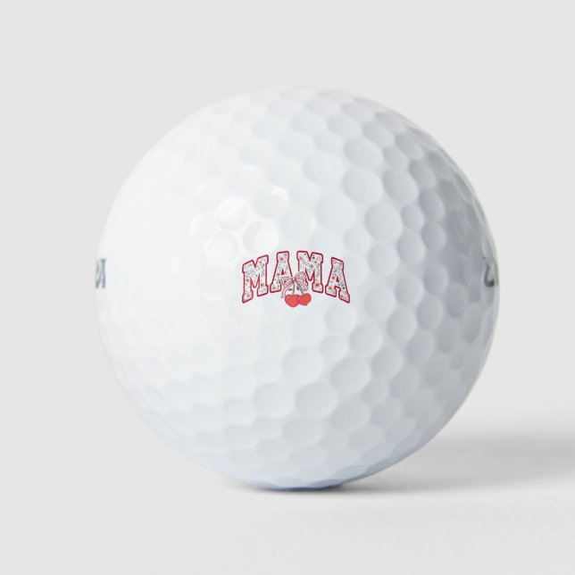 Balles De Golf Mama est 2025 Fête des Mères Coquette arc (Devant)