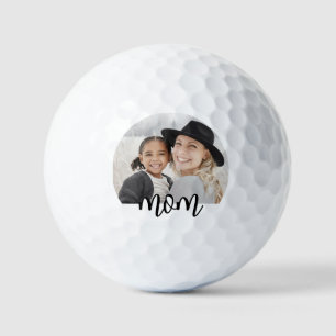 Balles De Golf Maman Noir Blanc Photo