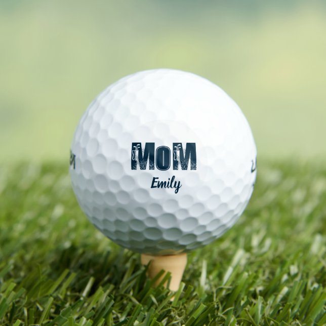 Balles De Golf Maman nom personnalisé  (T-shirt Insitu)