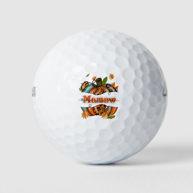 Balles De Golf Mamaw Citrouille Leopard Mamaw Grateful Grateful B (Devant)