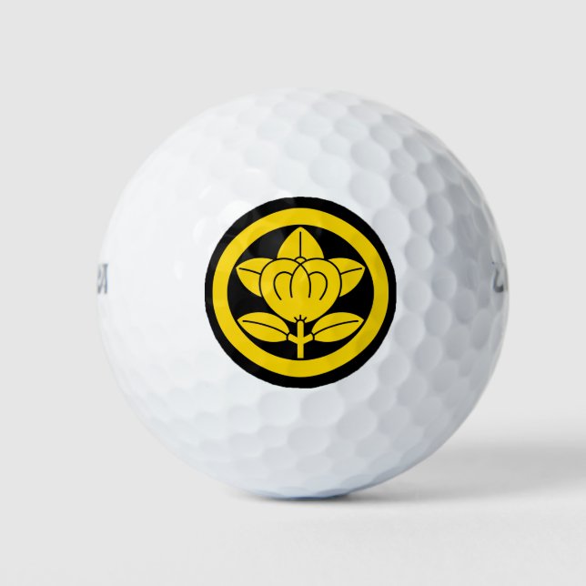 Balles De Golf Mandarine en cercle (Devant)