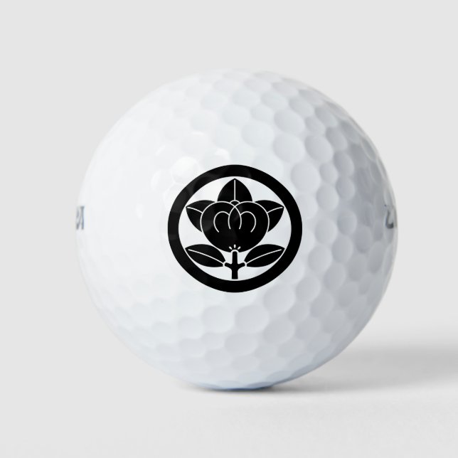 Balles De Golf mandarine en cercle (Devant)