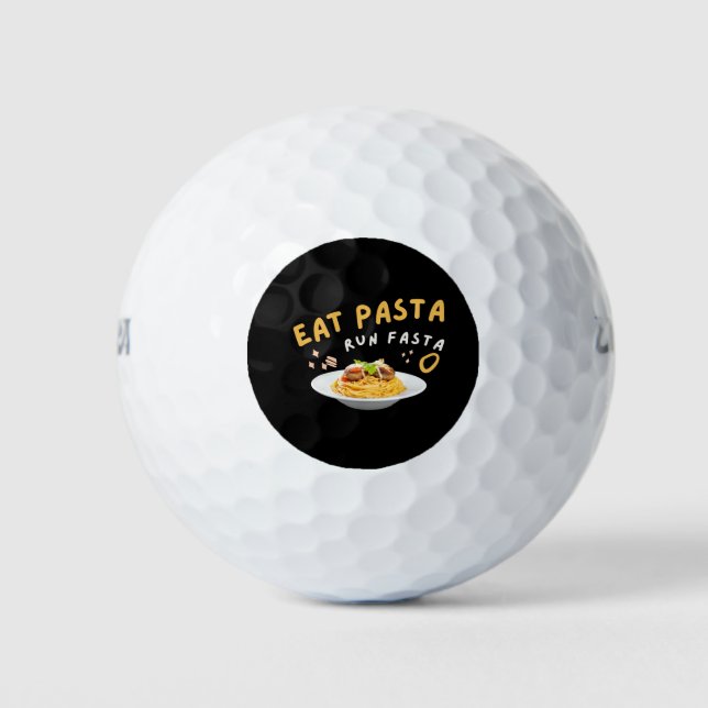 Balles De Golf Manger Pâtes Run Fasta-Spaghetti-Nourriture Amusan (Devant)