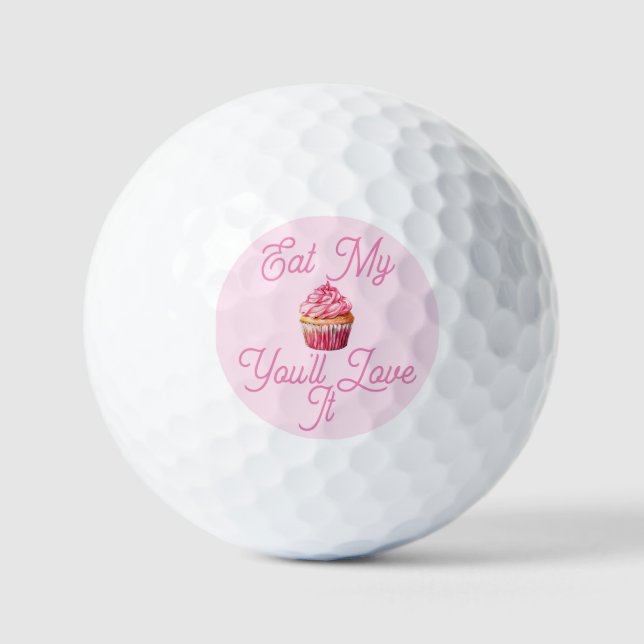 Balles De Golf Mangez My Muffin Golf Ball (Recto)