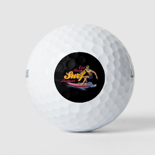 Balles De Golf Mangez Surf de sommeil Répéter le cadeau Cool pour (Devant)