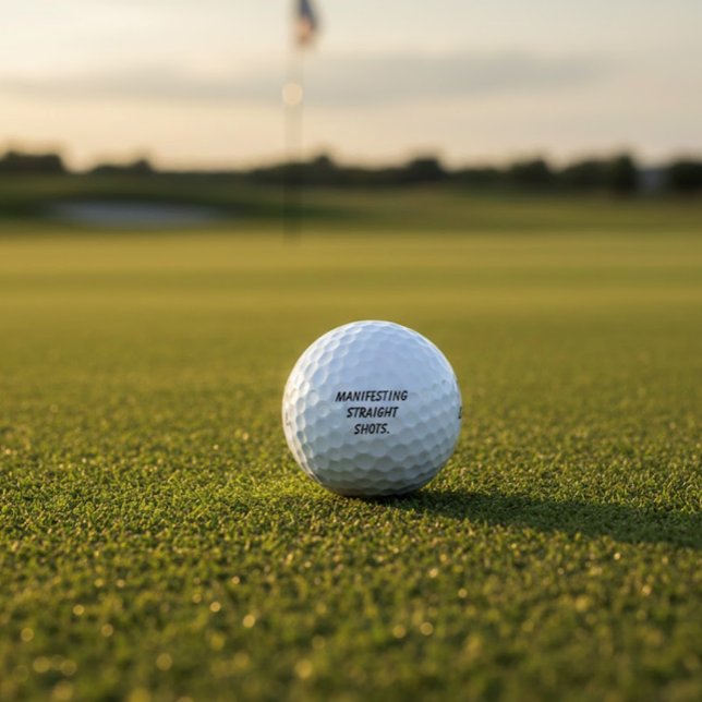 Balles De Golf "Manifesting Straight Shots" Mindset Humor Gift  (Créateur téléchargé)