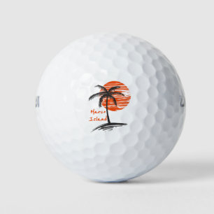 Balles De Golf Marco Island Floride Palmier