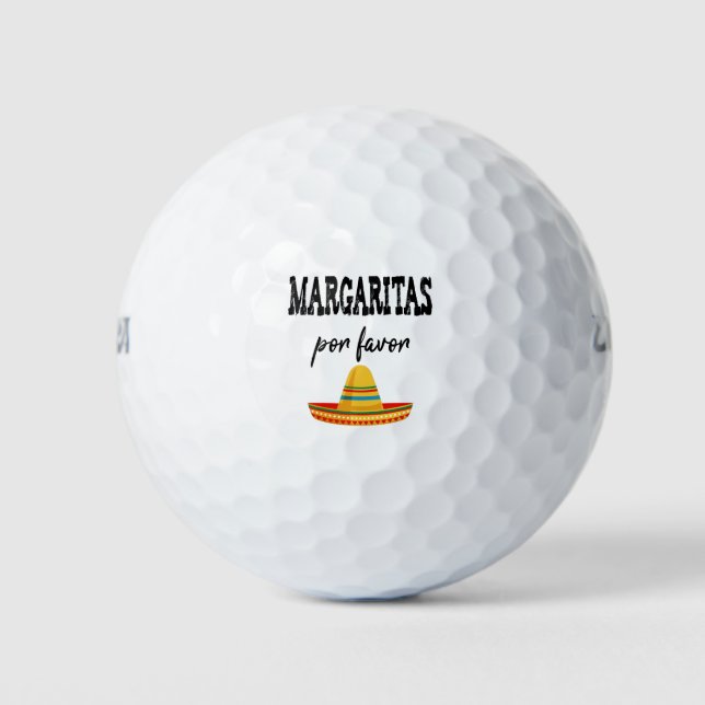 Balles De Golf Margaritas Por Favor Cinco De Mayo 2021 (Devant)