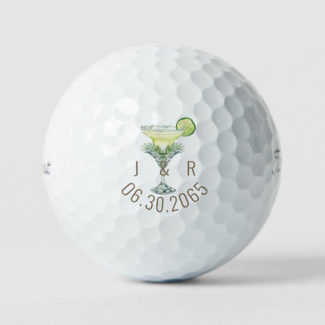 Balles De Golf Margaritas Tropical Mariage Titleist Pro V1 (Recto)
