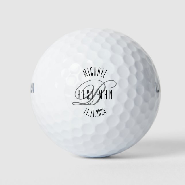 Balles De Golf Mariage Best Man personnalisé (Devant)