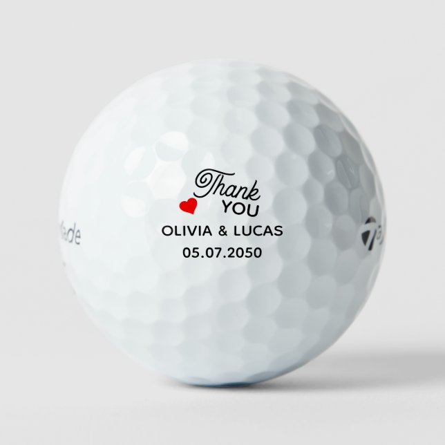 Balles De Golf Mariage Professionnel Simple (Recto)