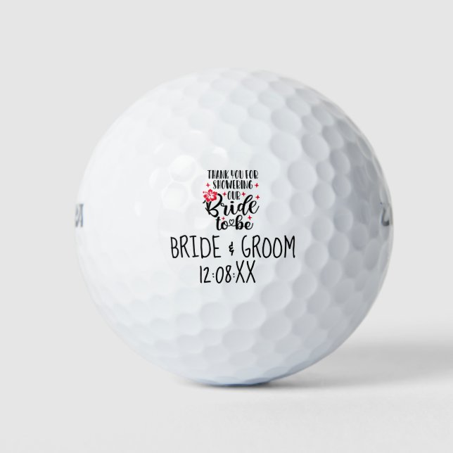 Balles De Golf Mariée & Marié de mariage Cadeau de mariage (Devant)