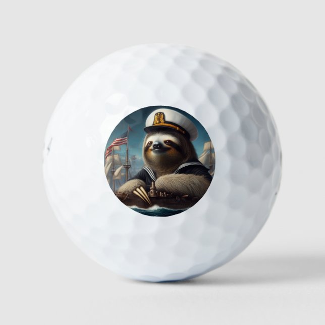 Balles De Golf Marin Paresseux (Devant)