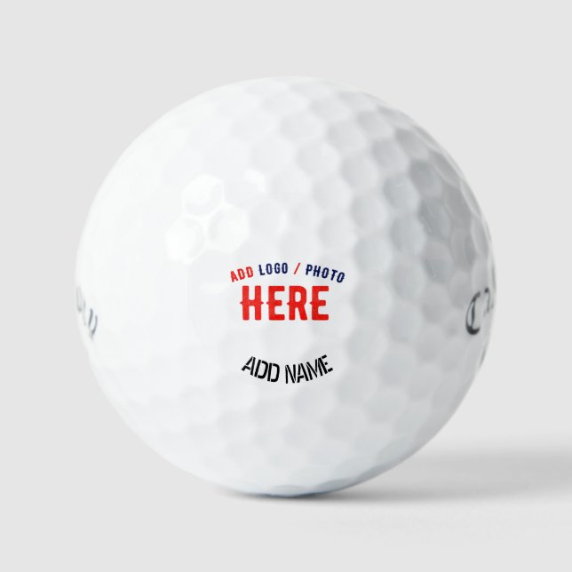 BALLES DE GOLF MARQUE BLANCHE MODERNE ET PERSONNALISABLE VÉRIFIÉE (Recto)