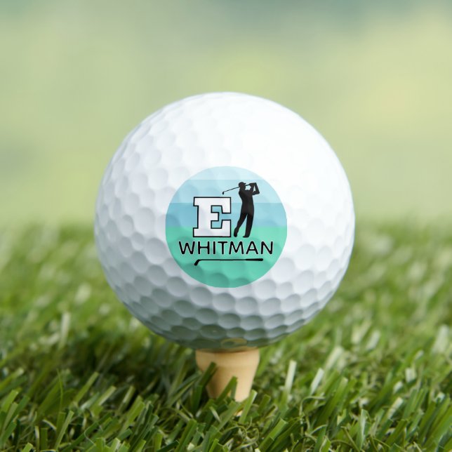Balles De Golf Marque initiale E personnalisée - identifier les g (T-shirt Insitu)