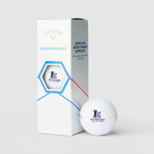 Balles De Golf Marque initiale personnalisée Z Violet - pour iden