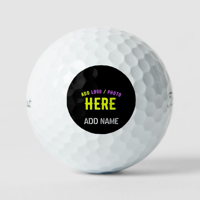 BALLES DE GOLF MARQUE NOIRE PERSONNALISABLE VERIFIEE DE STYLE MOD (Recto)