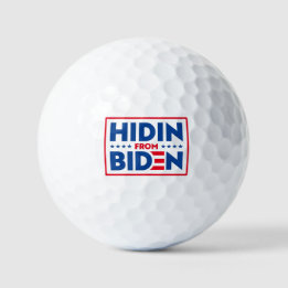 Balles De Golf Masquer Biden, drôle anti Biden