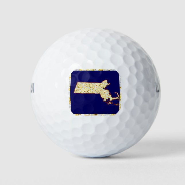 BALLES DE GOLF MASSACHUSETTS (Devant)