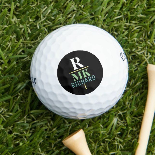 Balles De Golf Matériel de Golfer . monogramme (Créateur téléchargé)