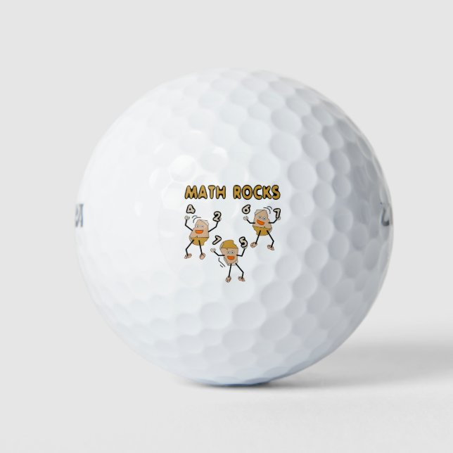 Balles De Golf Math Rocks (Devant)