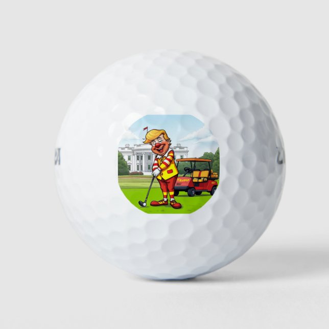 Balles De Golf McTrump met votre temps à l'oeuvre (Devant)