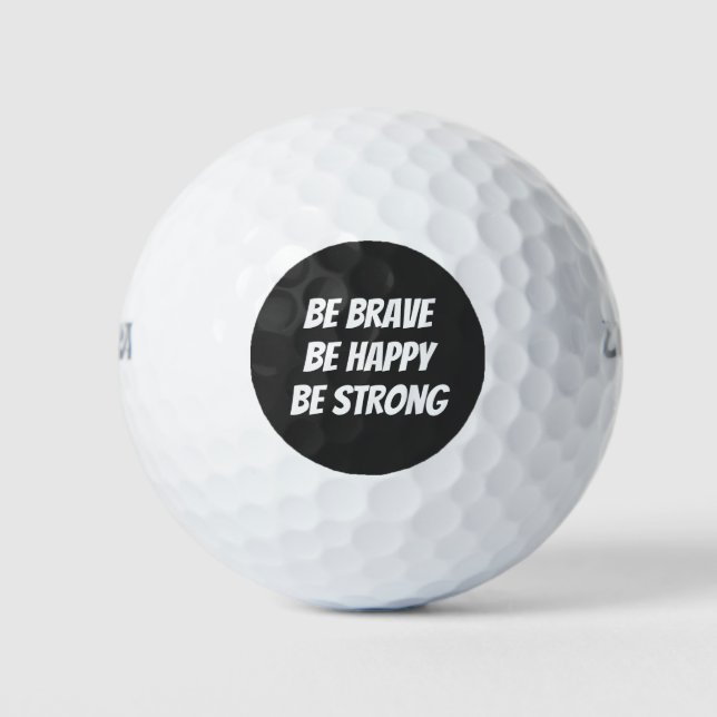 Balles De Golf Meaningful Motivational Positive Quote (Devant)