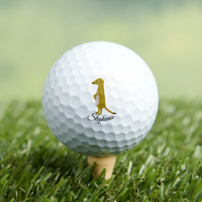Balles De Golf Meerkat Design (T-shirt Insitu)