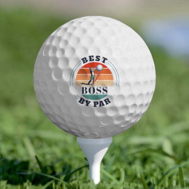 Balles De Golf Meilleur Boss Par Par Par Custom Office Manager Re (Best Boss By Par Custom Office Manager Retro Golf Balls)