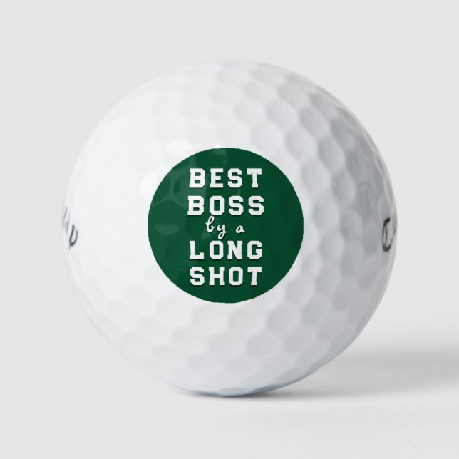 Balles De Golf Meilleur Cadeau pour le Patron (Devant)