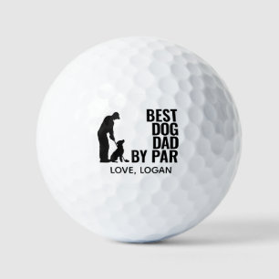 Balles De Golf Meilleur Chien Papa par Par Simple Avec Texte Pers