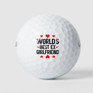 Balles De Golf Meilleur Ex Girlfriend du monde mignonne Cool de p