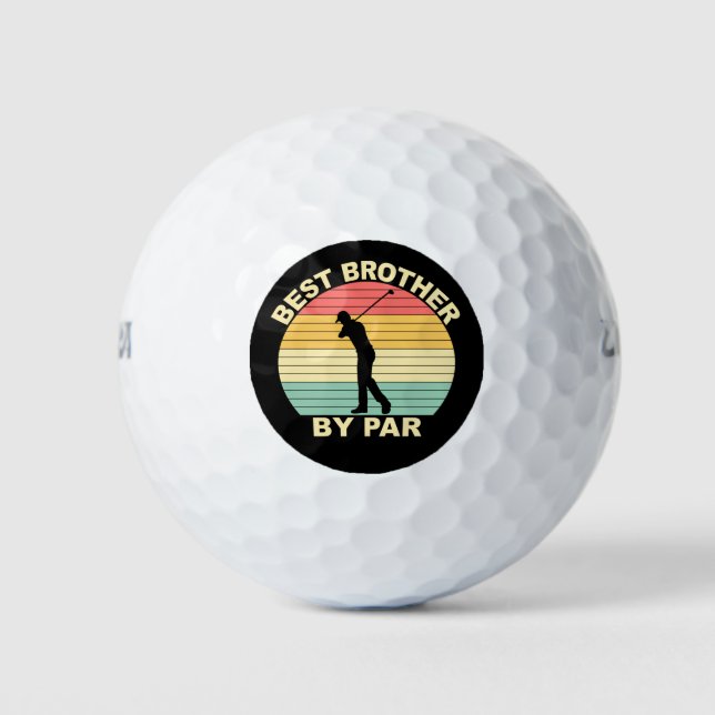 Balles De Golf Meilleur frère par - Golf (Devant)