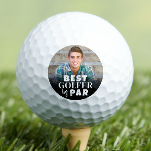 Balles De Golf Meilleur golfeur par par au texte de photo