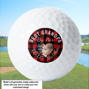Balles De Golf Meilleur Grand-Papa Photo Personnalisé Enfants Pla