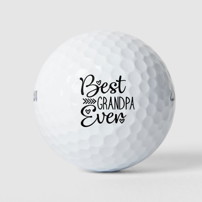Balles De Golf Meilleur Grand-père Ever (Devant)