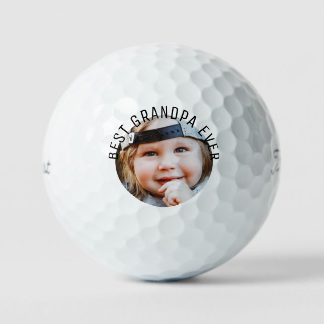 Balles De Golf Meilleur Grand-Père Ever Titleist Photo Enfant Pro (Recto)