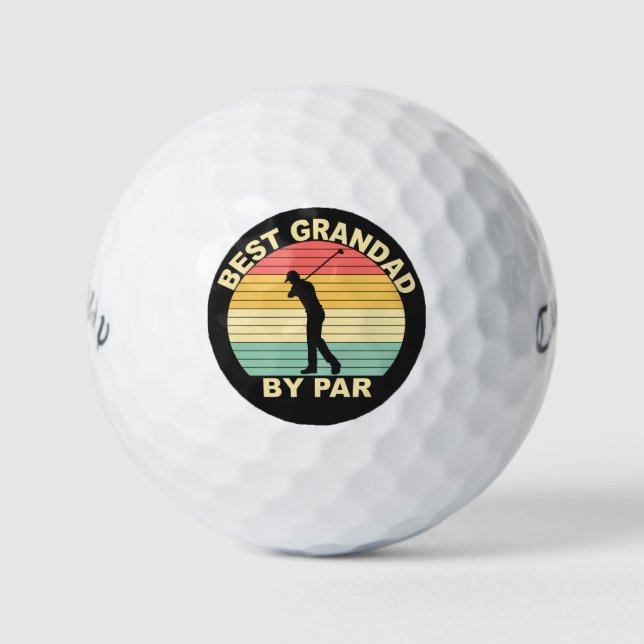 Balles De Golf Meilleur Grand-Père Par - Golf (Devant)