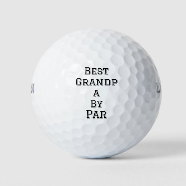 Balles De Golf Meilleur grand-père par par simple père grand-père (Devant)