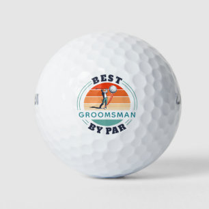 Balles De Golf Meilleur Groomsman Par Par Custom Retro