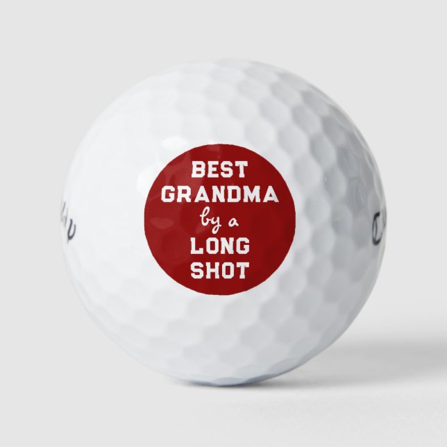 Balles De Golf Meilleur humour de grand-mère (Devant)