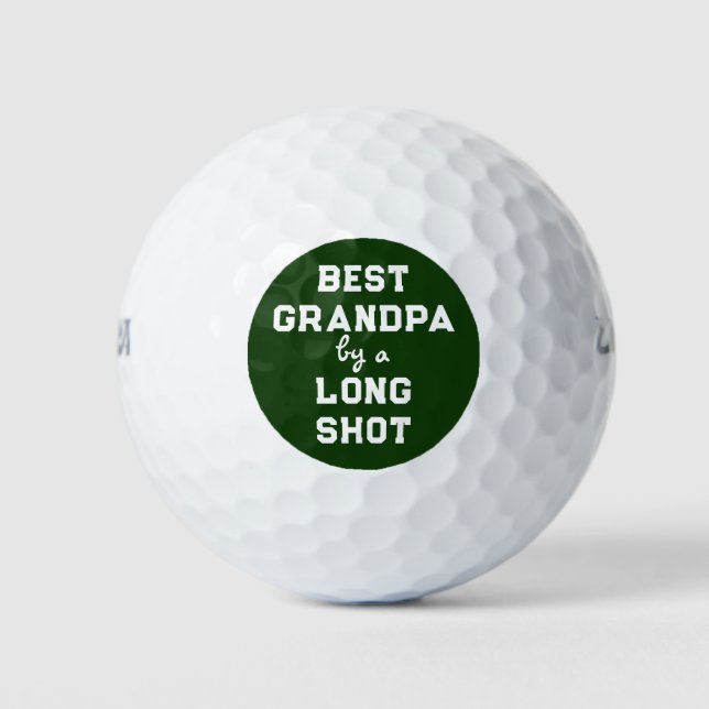 Balles De Golf Meilleur Humour grand-père (Devant)