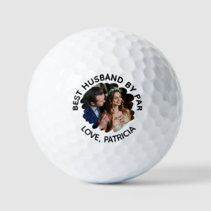 Balles De Golf Meilleur mari par pair avec Photo et Texte personn