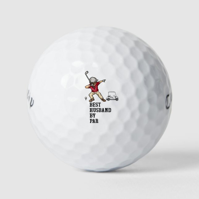 Balles De Golf Meilleur mari par par (Devant)