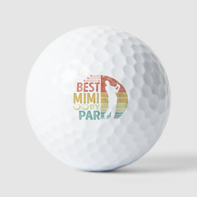 Balles De Golf Meilleur MIMI Par Par Golf Golfeur (Recto)