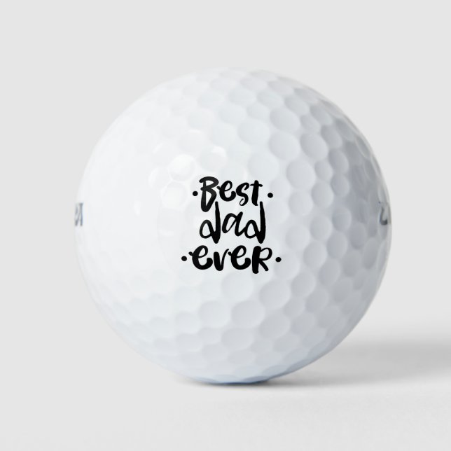Balles De Golf Meilleur Papa de Golfeur Script Cadeau Cool (Devant)