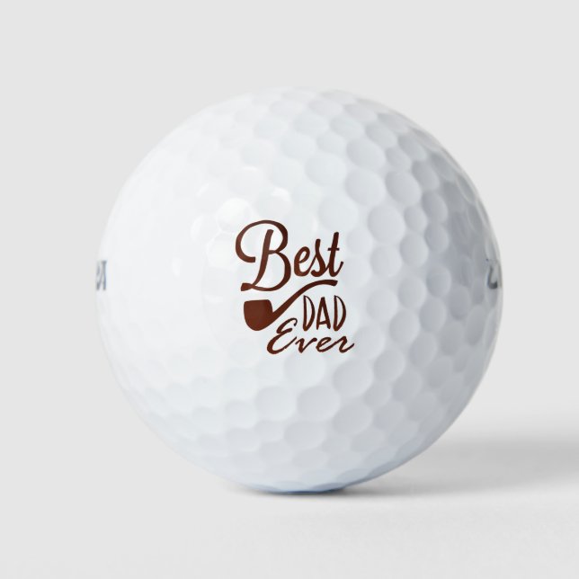 Balles De Golf Meilleur papa de tous les temps  (Devant)