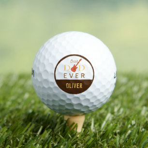 Balles De Golf Meilleur Papa de Tous les Temps Guitare Fête des P