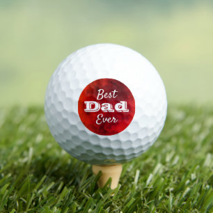 Balles De Golf Meilleur Papa de Tous les Temps Typographie Modern