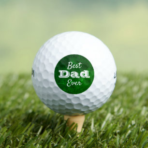 Balles De Golf Meilleur Papa De Tous Les Temps Typographie Modern